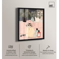 thumbnail image 2 of Shower Cat Shadowbox Print Pets Pink Wall Art by Art Remedy, Black Frame, 30 x 36, 2 of 5