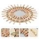 thumbnail image 5 of Espejo de pared tejido de mimbre, espejo de maquillaje decorativo para el hogar, color caqui, 1 unidad, 5 of 7