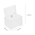 thumbnail image 2 of OULII Boîte à Suggestions Transparente Rectangulaire Design Simple pour Bureau Lot de 1, 2 of 8