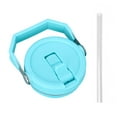thumbnail image 2 of sunsanly 30Oz Tumbler Replacement Lid with Straw Dust Proof Stopper Spill Resistant Rubber Ring Straw Reusable Cup Lid, 2 of 8