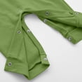 thumbnail image 6 of Busydd Baby Boys Girls Rompers Long Sleeve Round Neck Unisex Infant Clothes Button Solid Color Newborn Baby Girl Clothes Comfort Cotton Baby Boy Romper Jumpsuits 3-12 Months, 6 of 9
