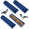 thumbnail image 1 of 4 comederos grandes para palomas, dispensadores de aves de 8 ranuras, platos de alimentación para aves de corral con alambres de acero extraíbles, recipientes dispensadores de alimentos gruesos para a, 1 of 5