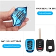 thumbnail image 4 of Key Fob Cover Compatible with Honda Accord Civic CR-V Crosstour HR-V LX 2013-2022 Keychain Case Holder Protector,2-blue, 4 of 6