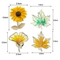 thumbnail image 5 of Mightlink Women Brooch Sunflower Maple Leaf Apricot Leaf Clothes Pin Realistic Electroplated Polished Exquisite Prom Party Coat Shirt Dress Brooch, 5 of 6