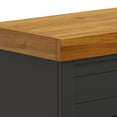thumbnail image 4 of Bridgevine Home Washington 48" Fireplace with Poplar Solids and Okoume Veneers Mantel, Black & Whiskey Finish, 4 of 9