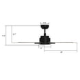 thumbnail image 2 of Trifecte 52" 5 Blade Reversible Smart Indoor Ceiling Fan with Remote and Dimmable Light, 2 of 8