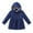 Dark Blue, variant on URMAGIC 5-13Y Child Girls Waisted Windbreaker Trenchcoat with Detachable Hood