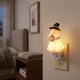 thumbnail image 4 of sruoe Halloween Ghost Plug-in Night Light Witch Hat Ghost LED Lamp Candy Ghost Wall Plug Nightlight Seasonals Bedroom Decorative Light, 4 of 7