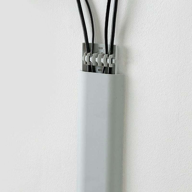 Wall Mount Cable Holder, Selfadhesive Cord Cover Protector, Wire Hider Cord Organizer Holder