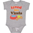 thumbnail image 3 of Inktastic Vizsla Loved by a (Dog Breed) Boys or Girls Baby Bodysuit, 3 of 5