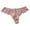 Pink, variant on Women's Lace Thong Hollow Transparent Crotch Briefs Underwear Briefs Wine XL