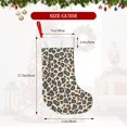 thumbnail image 2 of Flannel Christmas Stocking 17.7×11×7in Soft And Light Touch Good Socks Splicing Design Can Be Used For Hanging Leopard Print Style Paleturquoise_4, 2 of 8