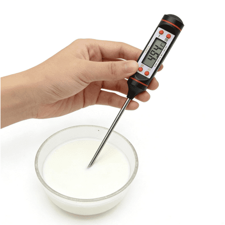 Digital Instant Read Meat Thermometer - 3-Second Food Thermometer with Backlit Display | Water-Resistant Probe for Grilling Baking and Roasting
