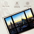 thumbnail image 6 of Elephant Stock New York At Sunset - View From The Window Wall Art - Horizontal Canvas Wall Art - Living Room Wall Decor - Places Canvas - Yellow And Blue Decor By Philippe Hugonnard - 36" x 24", 6 of 8