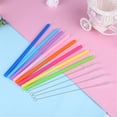 thumbnail image 5 of BKSDUEH Reusable Silicone Drinking Straws Set, Big Size Flexible Straws with Cleaning Brushes for 30 oz Tumblers RTIC/Yeti - BPA-Free - No Rubber Taste, 5 of 6