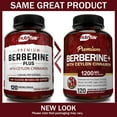 NutriFlair Premium Berberine HCL 1200mg, 120 Capsules - Plus Pure True Ceylon Cinnamon, Berberine HCI Root Supplements Pills - Supports Glucose Metabolism, Immune System, Healthy Weight Management