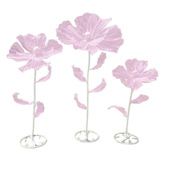 Elodie 3 Piece Giant Flower Backdrop, Spring Wedding Arrangements, Creative DIY Wedding Pink