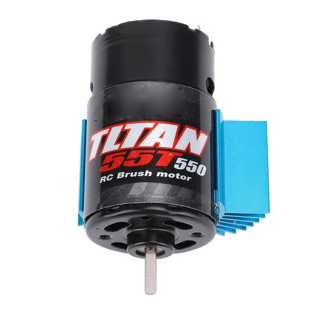 550 Brushed RC Car Motor RC Vehicle Motor Remote Control Car Motor Design High Temp with Built in Cooling Fan for Axial SCX10 HPI Redcat JL 90046