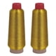 thumbnail image 1 of 2X Hilos de Bordado de Puntada de de Computadora 3000M de Hilo de Coser Hilo Metalico Textil de Bordado Tejido Dorado, 1 of 8