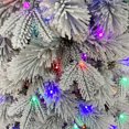 Holiday Time 7.5Foot Flocked Prelit Bellmont Christmas Tree, with 350