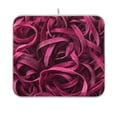 thumbnail image 3 of Iauyy Dish Drying Mat for Kitchen Counter, Super Absorbent & Hanging 16x18 / 18x24 Inch (S/M) Magenta Pasta, 3 of 8