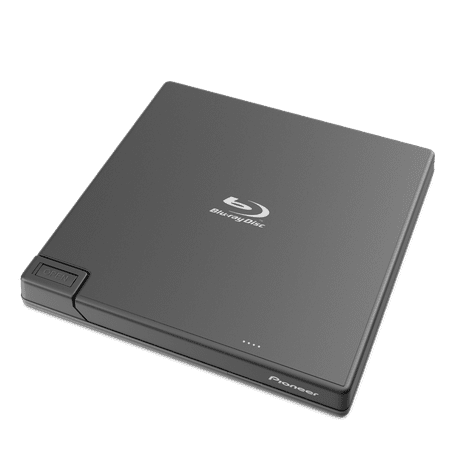 Pioneer Electronics BDR-XD07B 6x Slim Portable USB 3.0 BD/DVD/CD Burner Supports BDXL & M-Disc Format with CyberLink Software, Black