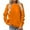 Orange, variant on ShomPort Sweatshirt for Womens Scoop Neck Regular Fitted Long Sleeve Sports Outwork Pullover Causal Hoodies