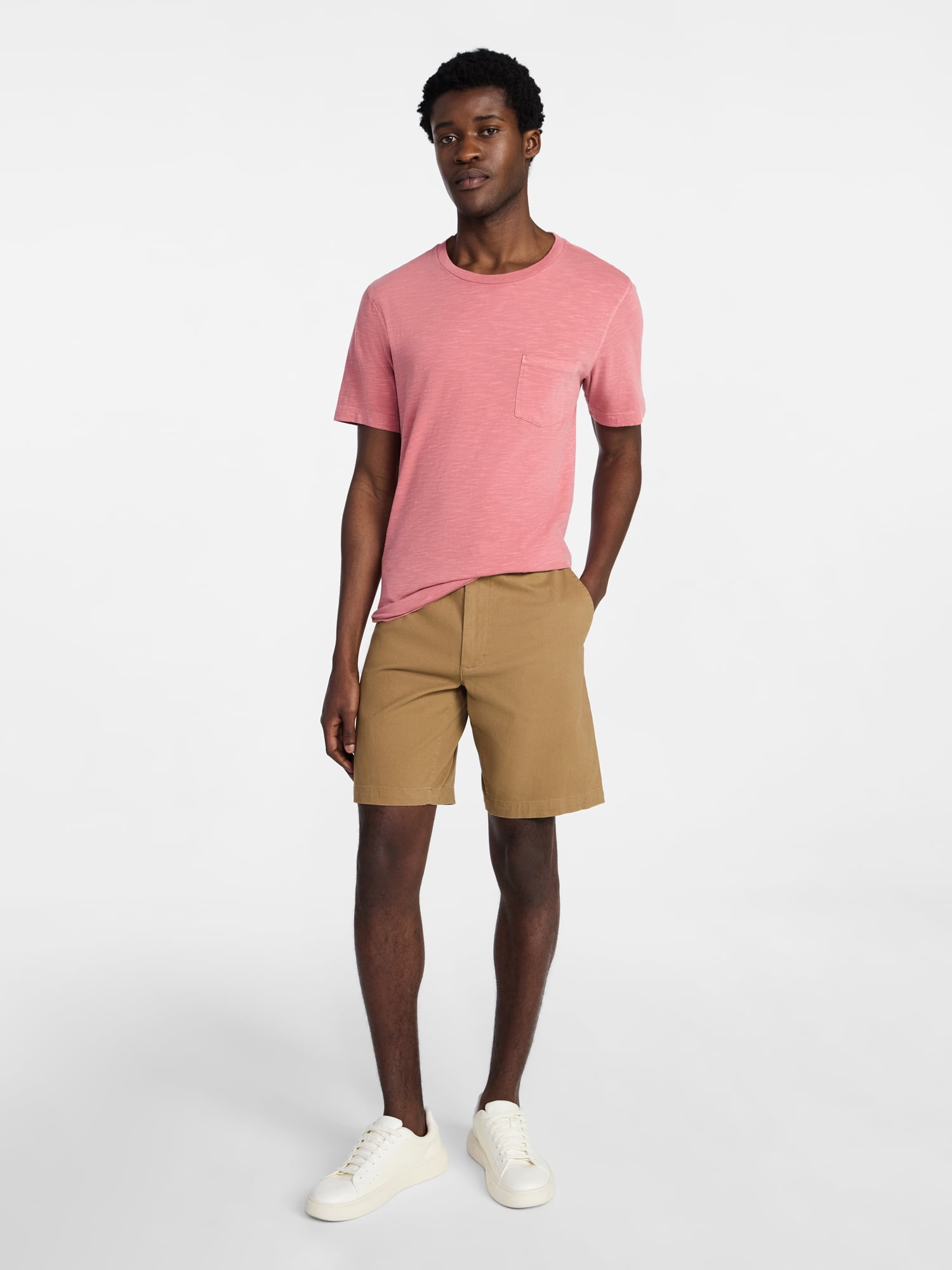 George Men's and Big Men's Slub Pocket Tee with Short Sleeves, Size XS-3XL