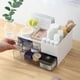 thumbnail image 2 of Makeup Organizer with 2 Drawers, Desk Organizer, 4 Compartments, Cosmetics Storage Box for nail polish,Lipstick, Brushes, Jewelry, Skincare, Bathroom, 2 of 4