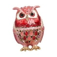 thumbnail image 3 of Kuntesetty Jewelry Trinket Box Owl Decor Artwork Elegant for Earrings Necklaces Dresser Pink, 3 of 9