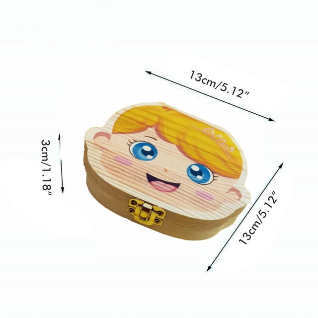 Caja para dientes de bebé, caja para dientes de bebé pintada, soporte de madera para dientes, caja conmemorativa para dientes, diseño de próxima generación