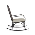 thumbnail image 3 of Tortuga Outdoor Garden Oiled Copper Metal Rocking Chair with Cushion, 3 of 5