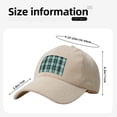 thumbnail image 2 of Baseball Cap Bent Eaves Design 6 Piece Cap Body Breathable Not Hot Plastic Cap Drag For Daily Travel Vacation Paleturquoise Buffalo Plaid Check Tartan Scotland_3 Beige, 2 of 8