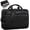 Black, variant on Mens Messenger Bag, 16" Laptop Bag for Men PU Leather Briefcase for Work, College, Business