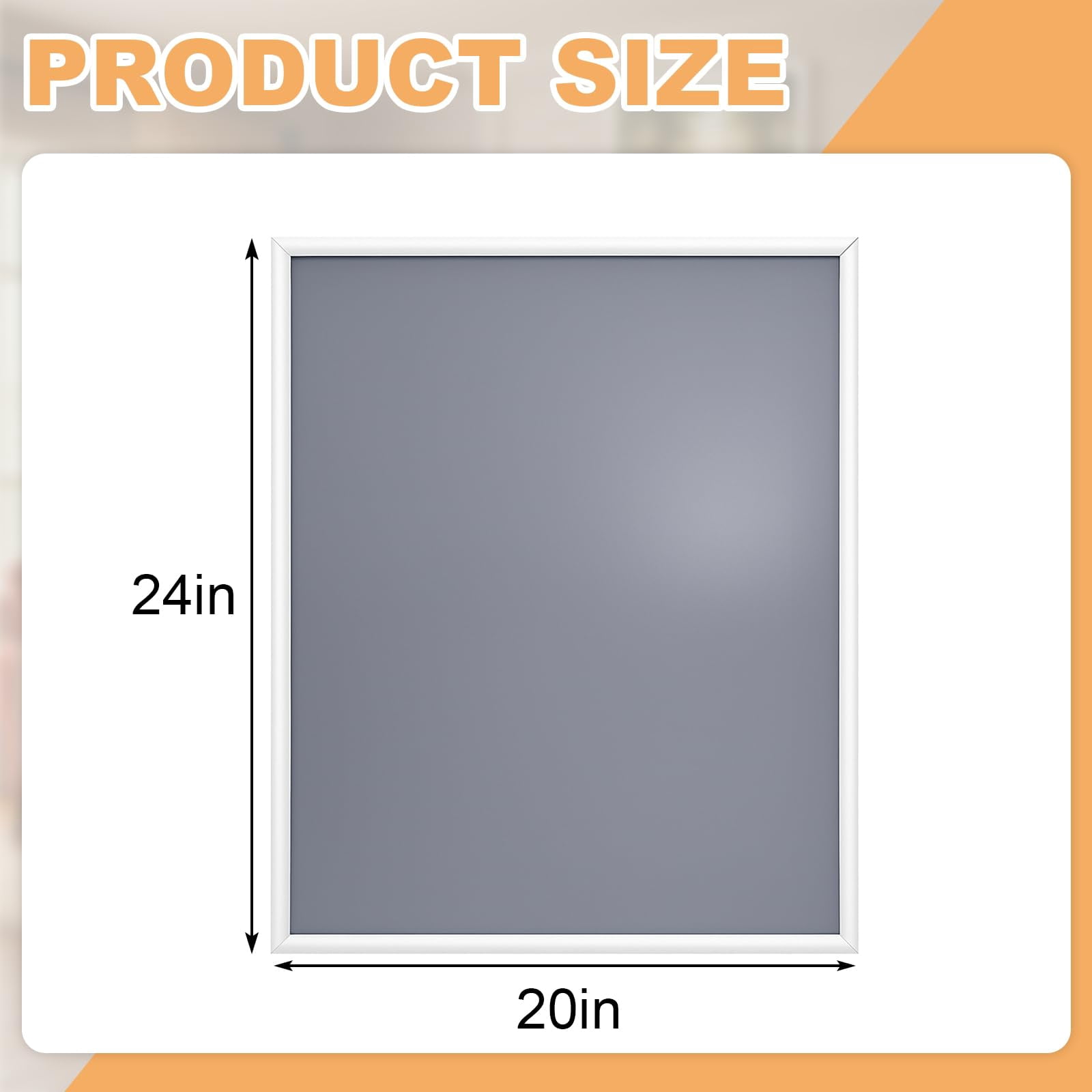 Snap Poster Frame 40 x 24 Inch Heavy Duty Aluminum with Clear Gloss Overlay with Mounting Hardware Includes 4 Mounting Screws and Drywall Anchors(Silver)