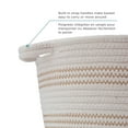 thumbnail image 4 of Panier de rangement ovale en corde enroulée Zenna Home avec patch imprimé de patte de chie, 4 of 7