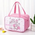 thumbnail image 3 of WDAIDJ Kuromi Cinnamoroll Lunch Bag, Portable Lunch Box Storage Bag, Foldable Insulated Cooler Handbag,Perfect For Office School Picnic, 3 of 10
