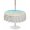 Turquoise, variant on Outdoor Tablecloth with Umbrella Hole for Patio/Picnic/Party/Camping, Blue Summer Beach Coastal Waterproof Table Cloth Round Cover Washable, Nautical Beige Seaside (Dia 60")