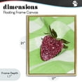 thumbnail image 4 of Stupell Industries Contemporary Glimmer Strawberry on Green Gold Floating Frame Canvas Art, 17 x 21, by LISH Creative, 4 of 8