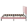 thumbnail image 2 of AENKYO Modern Platform Bed Frame with Upholstered Headboard, Full Size,Pink, 2 of 8
