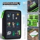 thumbnail image 3 of Estuche Infantil Minecraft con Múltiples Compartimentos Papelería Incluida - Material Escolar (Negro), 3 of 7