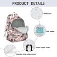 thumbnail image 4 of Dachshund and Flower Backpack for School,Cute School Bag,Schoolbag with Adjustable Shoulder Straps & Padded Back,13.4"x11"x4.7", 4 of 6