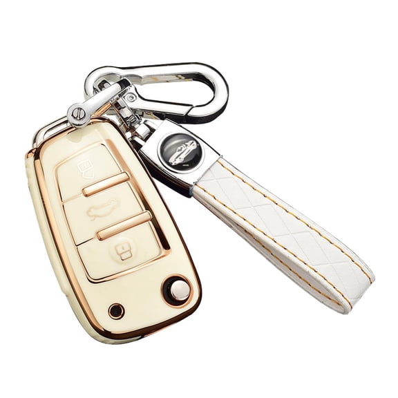 Fashion Elegant Key Fob Cover for Audi Q3 Q7 A3 A1 TT R8 Keyless Remote Keychain Holder Soft TPU Key Protector Case Shell
