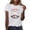 VKOYWKM-ERW16-White, variant on VKOYWKM Women's Halloween Print Tees Ghost Graphic Tees Short Sleeve Loose Fit Crew Neck Halloween Party Tshirt Casual Lightweight Spooky T-Shirt