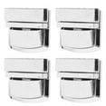 thumbnail image 1 of 4 Pcs Purse Lock Catch Silver Purse Thumb Lock Buckle Fasteners Wallet Metal Clasp Locks for DIY Craft Making, 1 of 8