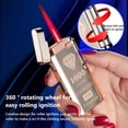 thumbnail image 6 of YIKA Windproof Straight Torch Red Flame Small Torch Lighters Butane Silent Torch Portable Lighter For Men Husband Birthday A, 6 of 9