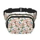 thumbnail image 1 of Fotbe Floral With Butterflies Cangurera Cuadrada con Estampado de Doble Capa, Bolsa de Cintura Ajustable Mini para Hombres y Mujeres, 1 of 9
