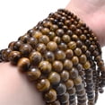 thumbnail image 1 of Granjero Gordo Accesorios de joyería semiacabados de piedra natural de ojo de tigre marrón de 4 mm, pulseras de bricolaje, collares, accesorios de joyería, 1 of 5