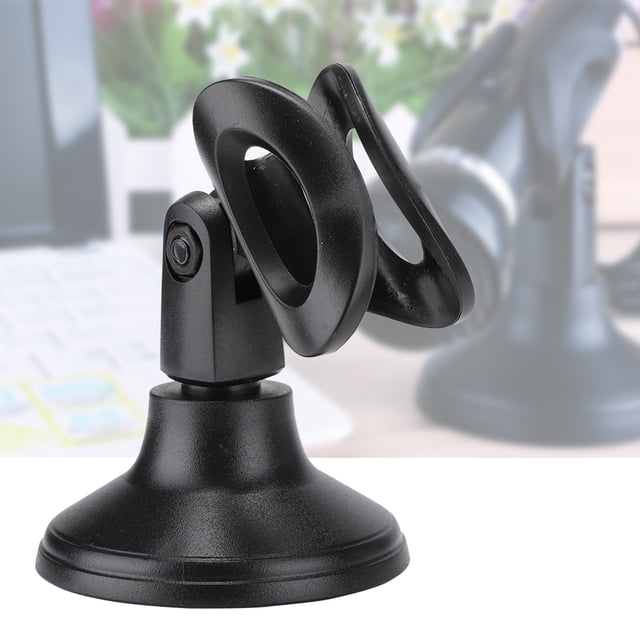 Stable Microphone Base, Mic Clip Stand, Adjustable Black For Home Stage For Broadcast For Sing Online