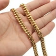 thumbnail image 6 of New Hot 6-14mm CZ Miami Cuban Link Chain Necklace Stainless Steel for Men Women, 6 of 9